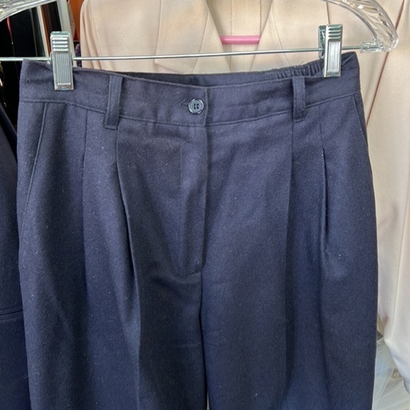 Vintage SAG Harbor petite wool navy suit jacket size 4 pants size 6 - Picture 6 of 7